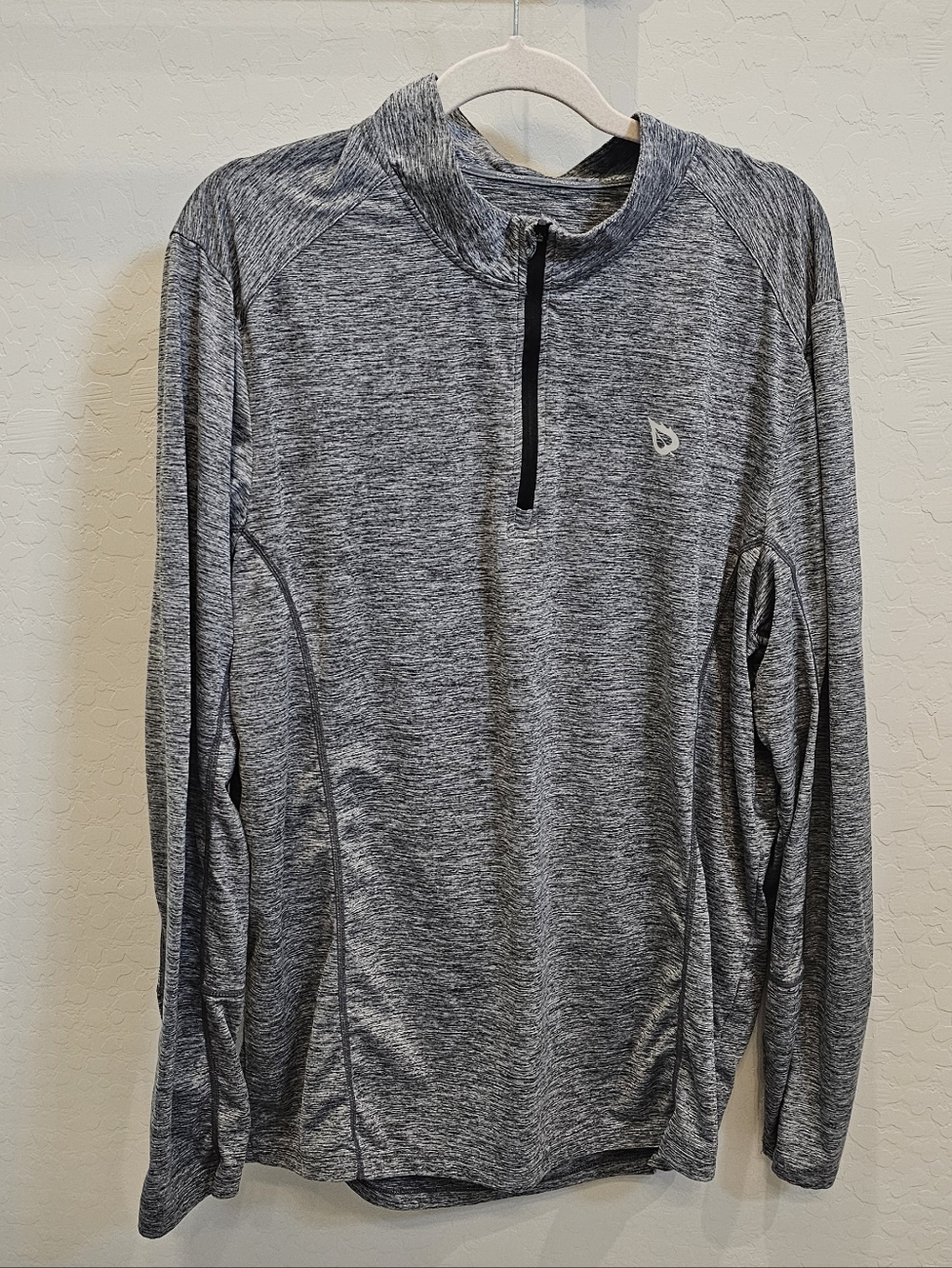 Baleaf Grey Heather Quarter-Zip Pullover